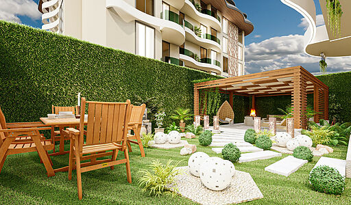 Гарден-дублекс  в Oba Privilege