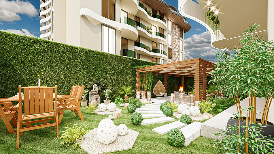 Гарден-дублекс  в Oba Privilege!