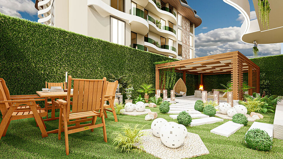 Гарден-дублекс  в Oba Privilege!