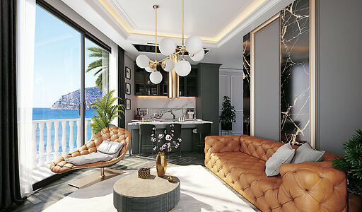 Квартира 1+1 с  видом на море!