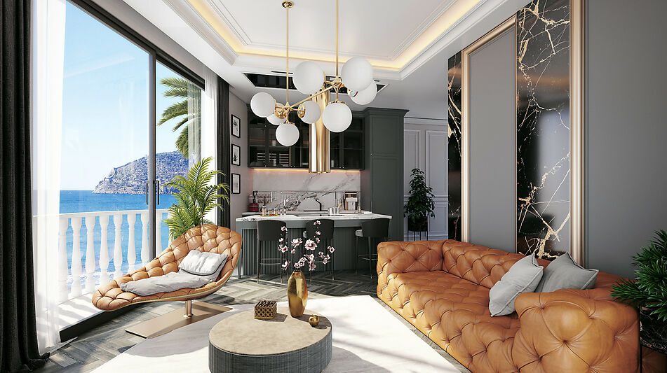 Квартира 1+1 с  видом на море!