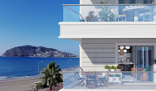 Квартира 1+1 с  видом на море!