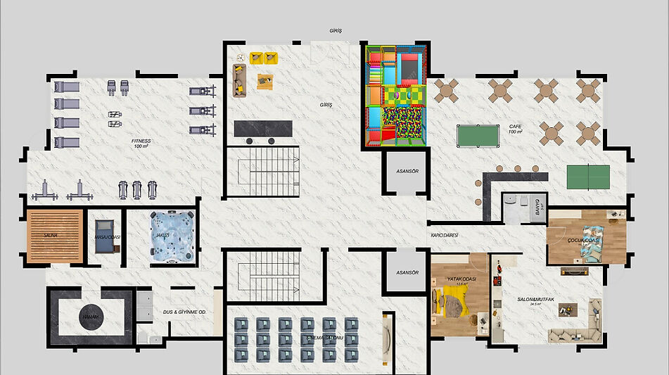 Прекрасная 2+1 в Genesis Towers!