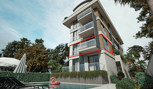 Евродвушка в клубном доме в Оба!