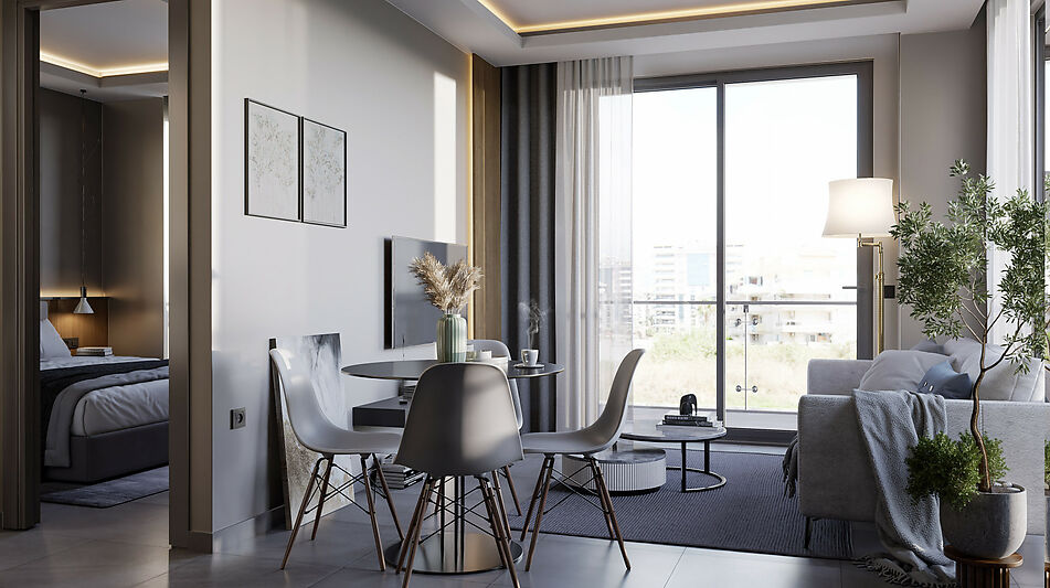 Евродвушка в клубном доме в Оба!