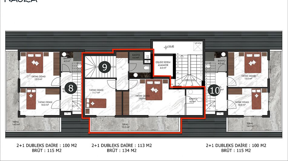 Пентхаус в клубном доме в Оба!