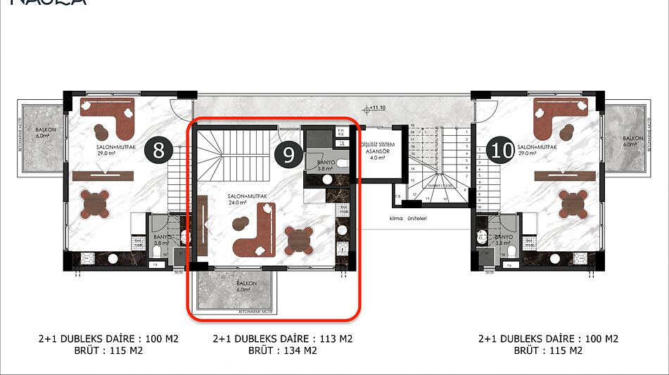 Пентхаус в клубном доме в Оба!
