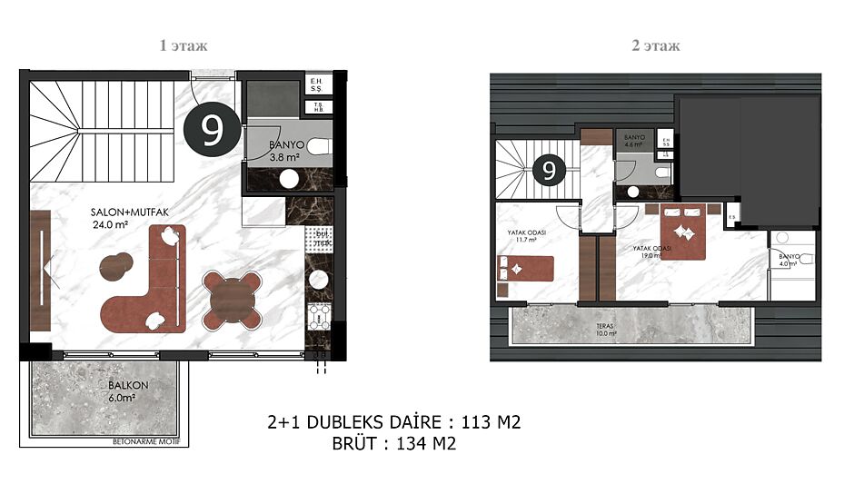 Пентхаус в клубном доме в Оба!
