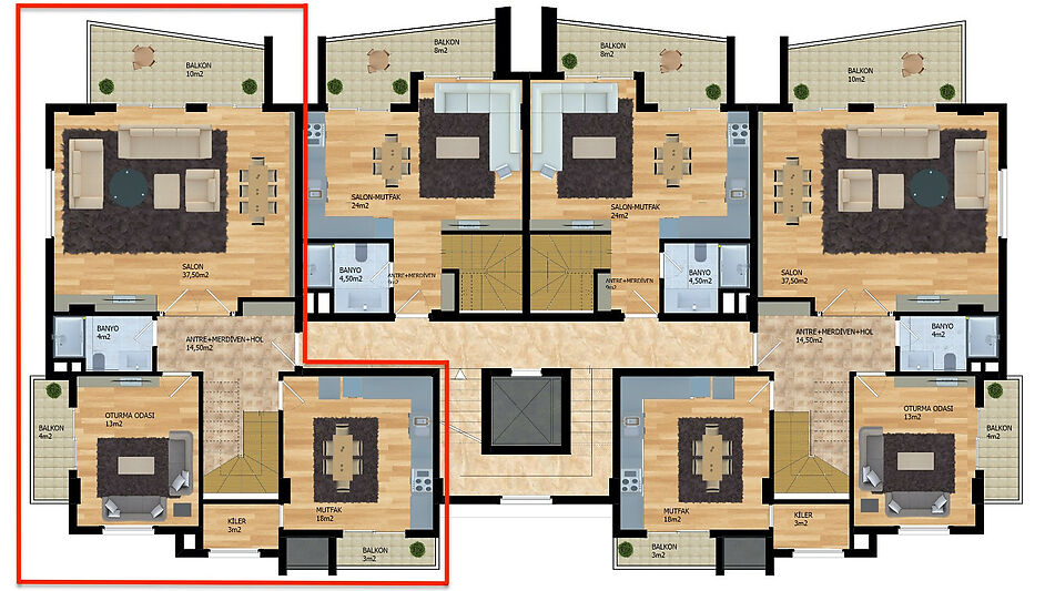 6-ти комнатный пентхаус ЖК Forest