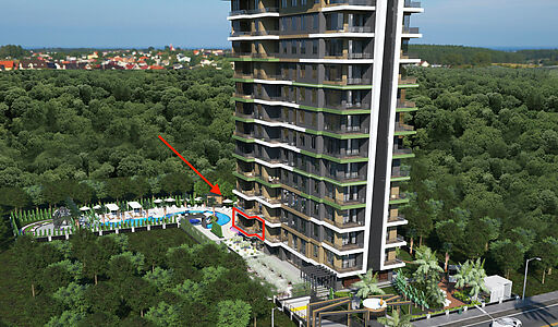 Недорогая 2+1 в Victory Tower!