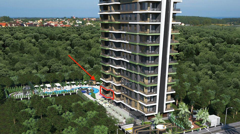 Недорогая 2+1 в Victory Tower!