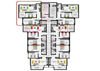 Недорогая 2+1 в Victory Tower!