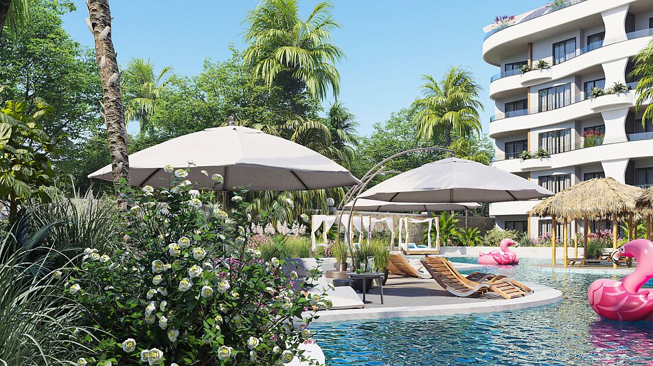 1+1 с видом на море и бассейн!