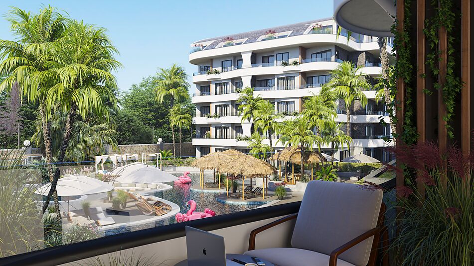 1+1 с видом на море и бассейн!