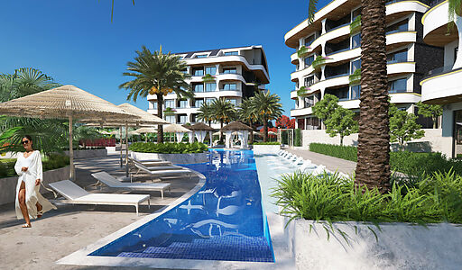 1+1 с видом на море и бассейн!