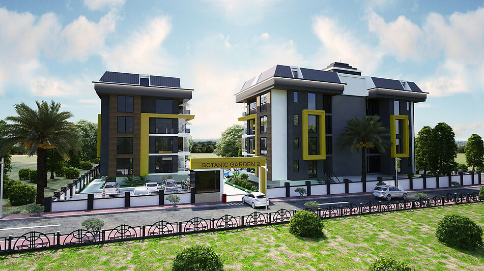 2+1 на 2м этаже в Botanic Garden!