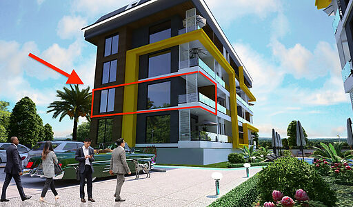 2+1 на 2м этаже в Botanic Garden!