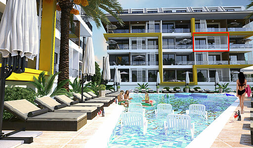 Двухкомнатная c видом на море!