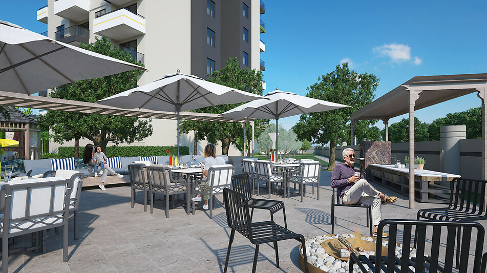 Пентхаус с сауной и видом на море