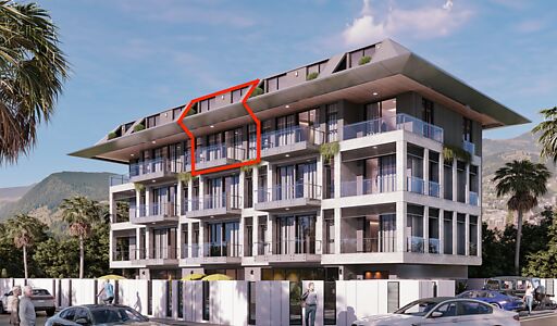 Пентхаус с видом на море и замок!