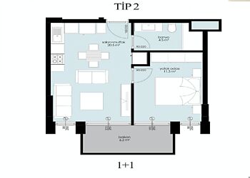 1+1 с видом на море и замок!