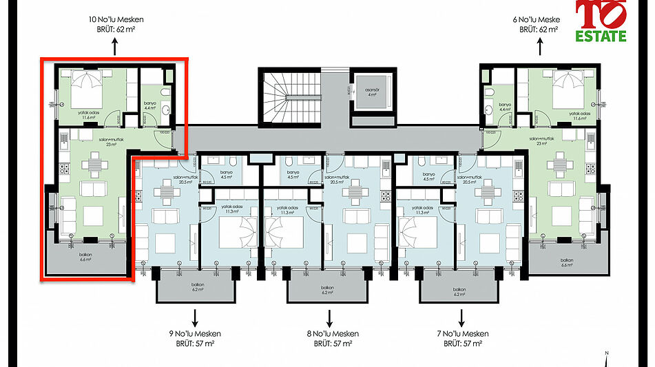Просторная 1+1 с видом на море!