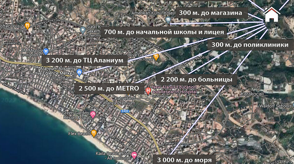 Видовая трехкомнатная ЖК Sehriyar