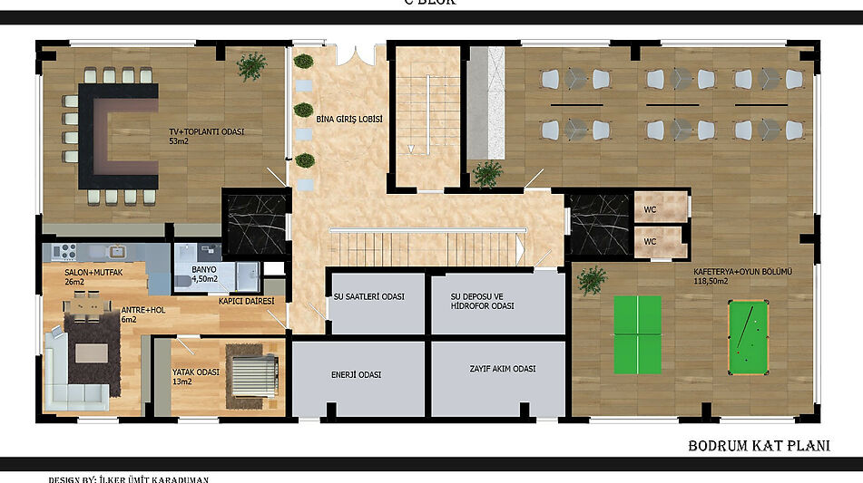 Видовая трехкомнатная ЖК Sehriyar