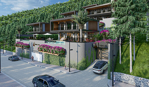 Современная вилла в районе Бекташ