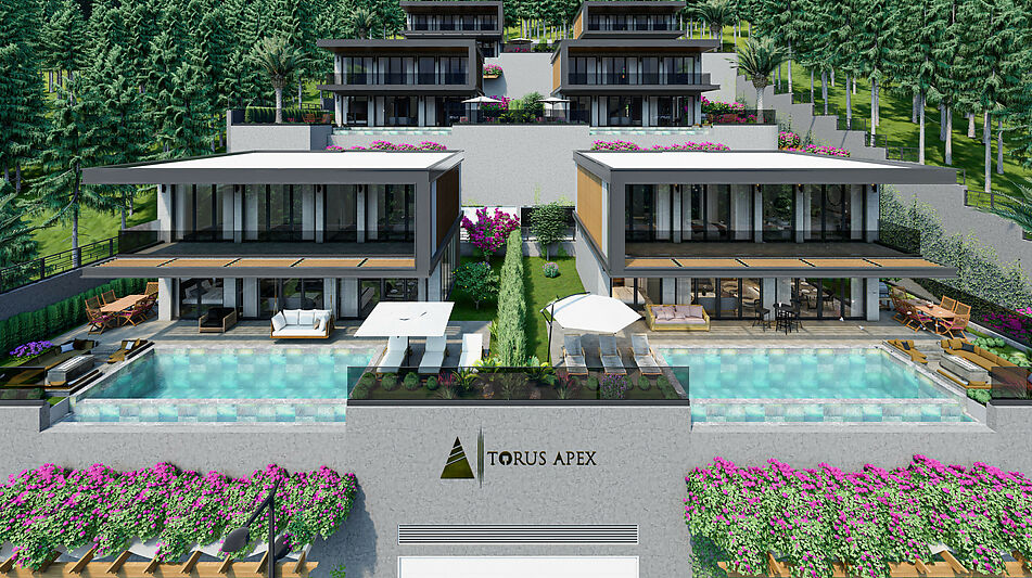 Современная вилла в районе Бекташ