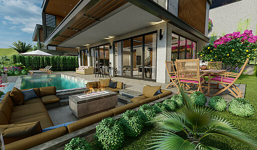 Современная вилла в районе Бекташ