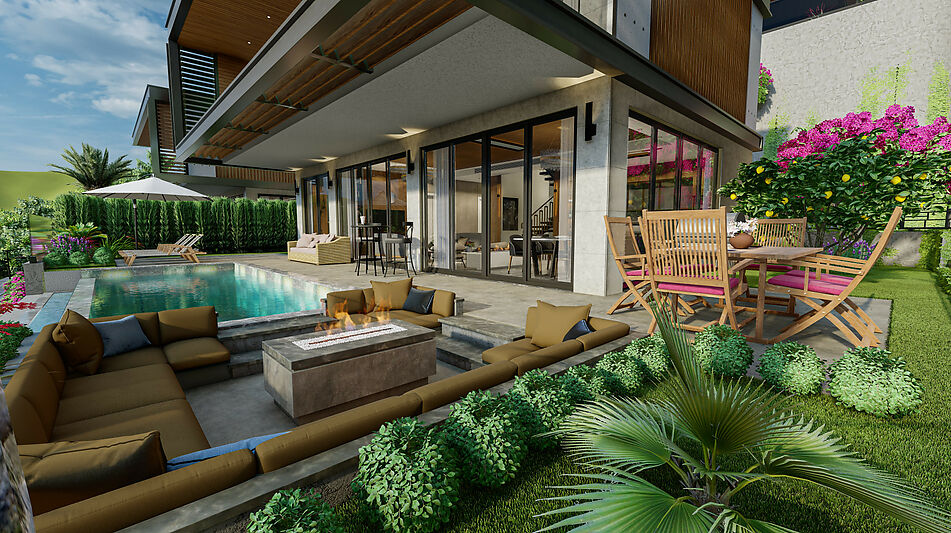 Современная вилла в районе Бекташ