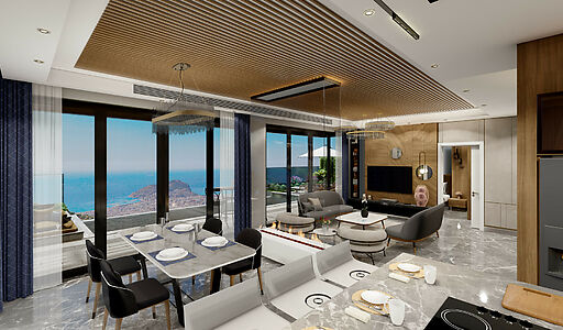 Современная вилла в районе Бекташ