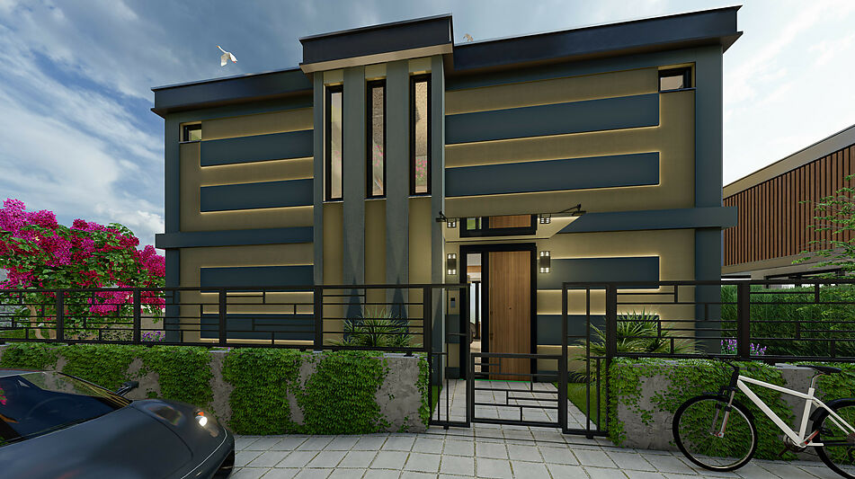 Современная вилла в районе Бекташ