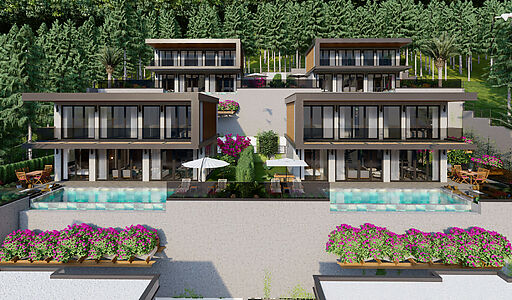 Современная вилла в районе Бекташ