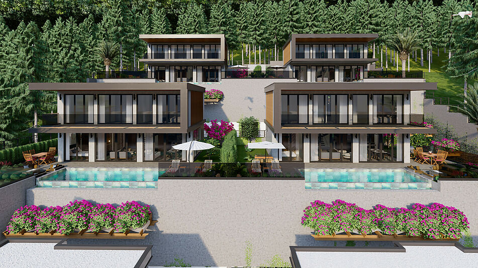 Современная вилла в районе Бекташ