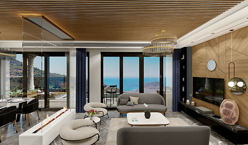 Современная вилла в районе Бекташ