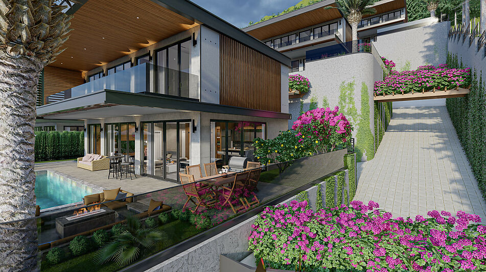 Современная вилла в районе Бекташ