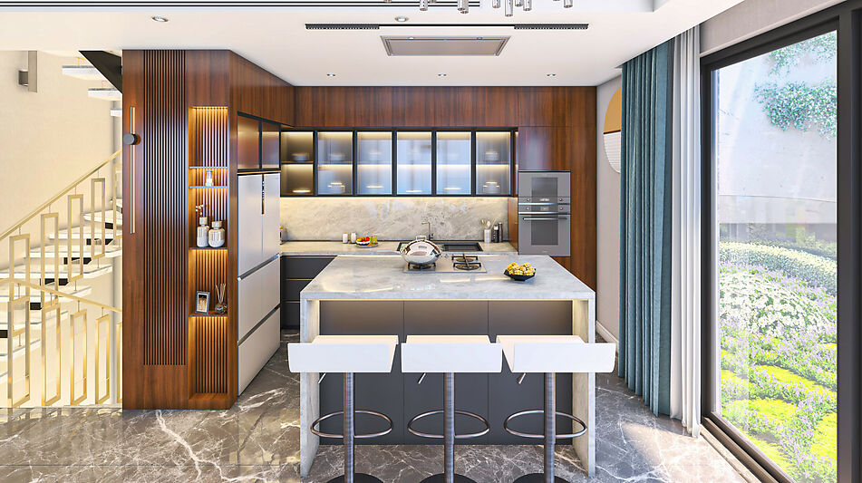 Современная вилла в районе Бекташ