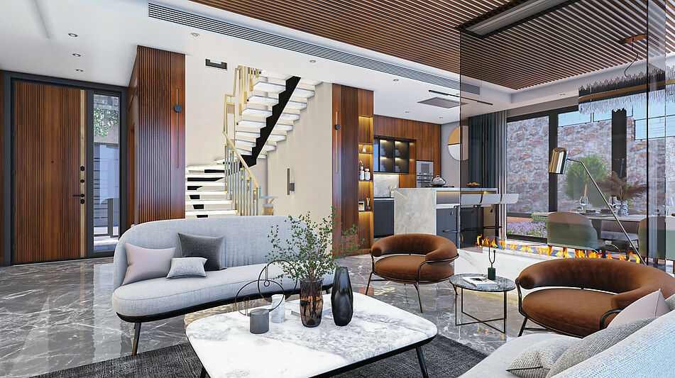 Современная вилла в районе Бекташ