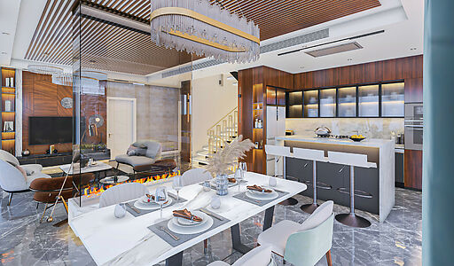 Современная вилла в районе Бекташ