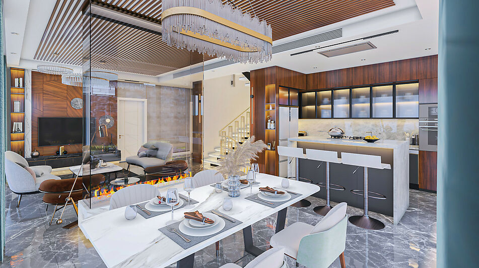 Современная вилла в районе Бекташ