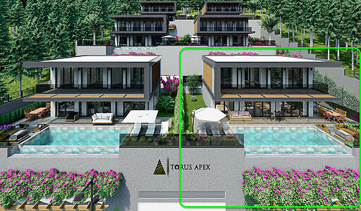 Современная вилла в районе Бекташ