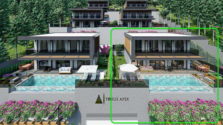 Современная вилла в районе Бекташ