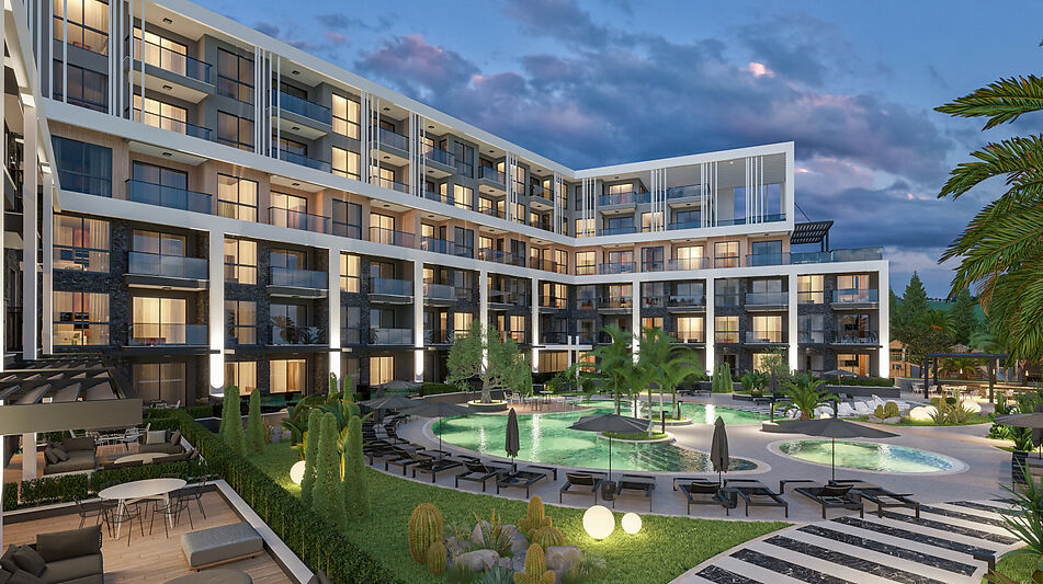 Двухкомнатная 66 кв.м в Lara Port