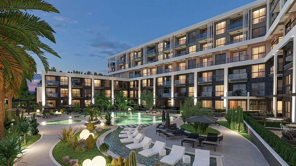 Двухкомнатная 66 кв.м в Lara Port