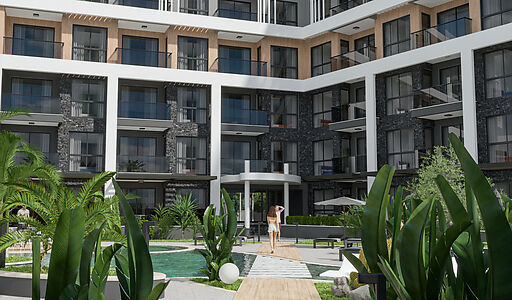 Двухкомнатная 66 кв.м в Lara Port