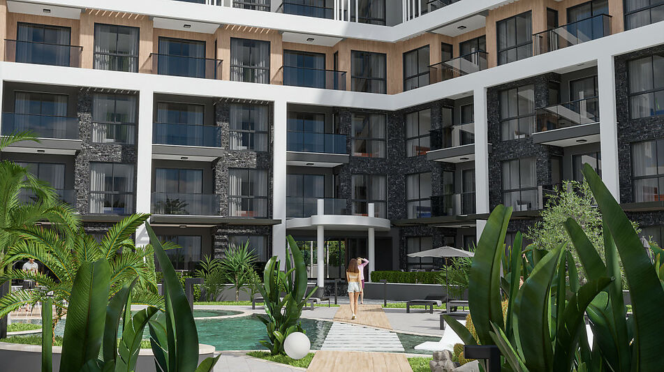 Двухкомнатная 66 кв.м в Lara Port