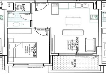 Двухкомнатная 66 кв.м в Lara Port