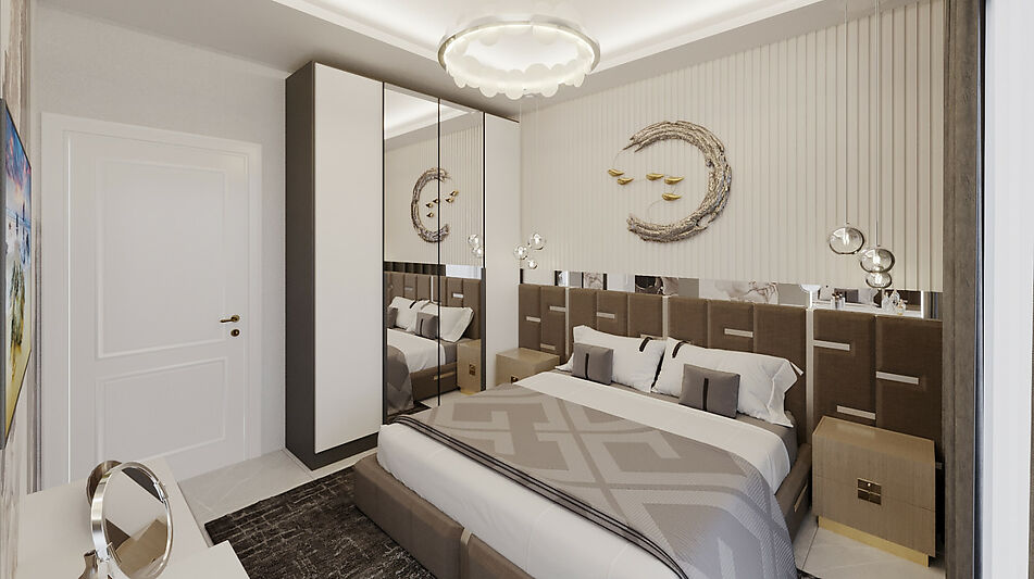 Видовая 1+1 в VELUXE REZİDENCE